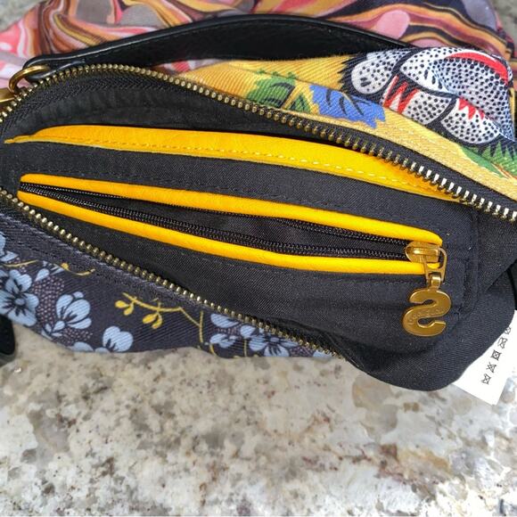 DESIGUAL Spain $129 Folded Paradiso Convertible Crossbody Bag Purse - Picture 12 of 14